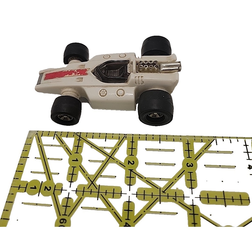 Vintage Tonka White Formula 1 Race Car Diecast Lotus Style Toy Car